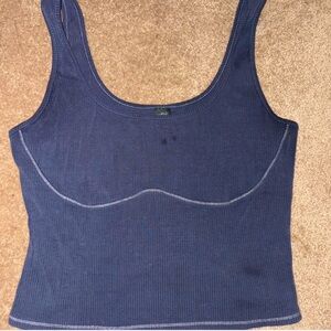 Wild Fable Ribbed Blue Top